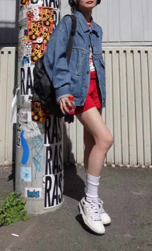 ニットショートパンツ